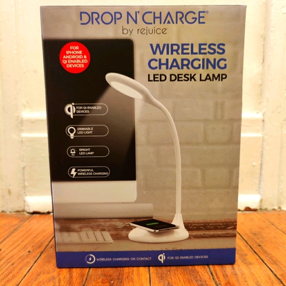 Lamp Rejuice Drop N Charge Wireless Charging LED Desk Lamp